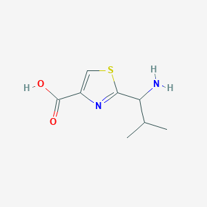 molecular formula C8H12N2O2S B15335859 (S)-2-(1-Amino-2-methylpropyl)thiazole-4-carboxylic acid 