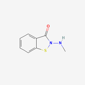 molecular formula C8H8N2OS B15335865 2-(Methylamino)benzo[d]isothiazol-3(2H)-one 