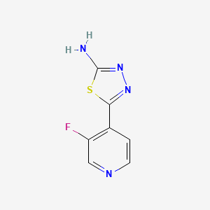 5-(3-Fluoropyridin-4-yl)-1,3,4-thiadiazol-2-amine