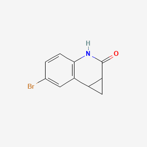 molecular formula C10H8BrNO B15335926 6-bromo-1,1a,3,7b-tetrahydro-2H-cyclopropa[c]quinolin-2-one 