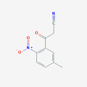 molecular formula C10H8N2O3 B15335941 3-(5-Methyl-2-nitrophenyl)-3-oxopropanenitrile 