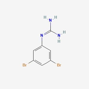 molecular formula C7H7Br2N3 B15335946 1-(3,5-Dibromophenyl)guanidine 