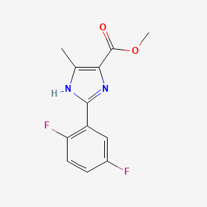 methyl 2-(2,5-difluorophenyl)-5-methyl-1H-imidazole-4-carboxylate