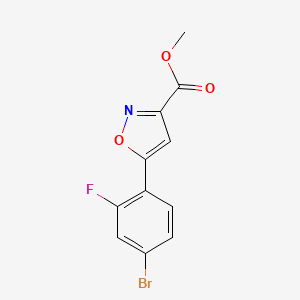 Methyl 5-(4-Bromo-2-fluorophenyl)isoxazole-3-carboxylate