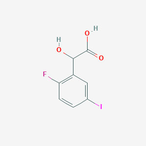 molecular formula C8H6FIO3 B15335986 2-Fluoro-5-iodomandelic acid 