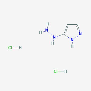 molecular formula C3H8Cl2N4 B15336031 3-Hydrazino-1H-pyrazole Dihydrochloride 