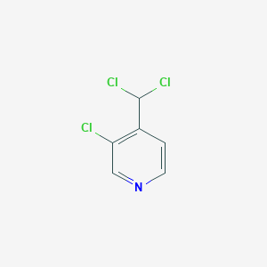 molecular formula C6H4Cl3N B15336074 3-Chloro-4-(dichloromethyl)pyridine 