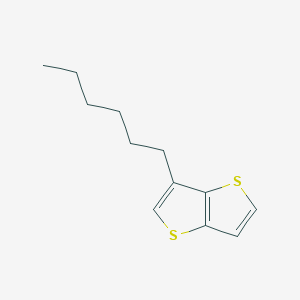 molecular formula C12H16S2 B15336076 3-Hexylthieno[3,2-b]thiophene 