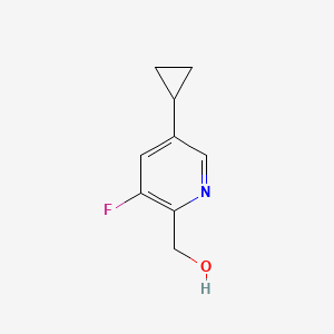 (5-Cyclopropyl-3-fluoropyridin-2-yl)methanol