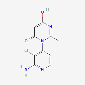 3-(2-Amino-3-chloro-4-pyridyl)-6-hydroxy-2-methylpyrimidin-4(3H)-one