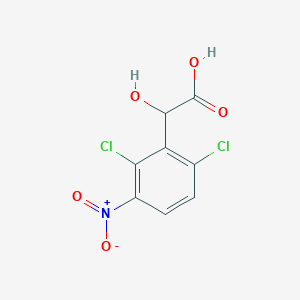 molecular formula C8H5Cl2NO5 B15336147 2,6-Dichloro-3-nitromandelic acid 