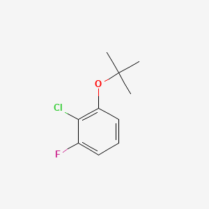 molecular formula C10H12ClFO B15336193 1-(tert-Butoxy)-2-chloro-3-fluorobenzene 