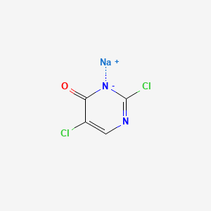 molecular formula C4HCl2N2NaO B15336199 sodium;2,5-dichloropyrimidin-3-id-4-one 