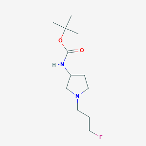 molecular formula C12H23FN2O2 B15336210 (S)-N-Boc-3-amino-1-(3-fluoropropyl)pyrrolidine 