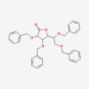 molecular formula C34H34O6 B15336233 tetra-O-Benzyl-D-glucono-1,4-lactone 