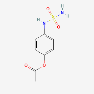 molecular formula C8H10N2O4S B15336243 4-(Sulfamoylamino)phenyl Acetate 