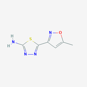 2-Amino-5-(5-methyl-3-isoxazolyl)-1,3,4-thiadiazole