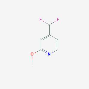 molecular formula C7H7F2NO B15336274 4-(Difluoromethyl)-2-methoxypyridine 