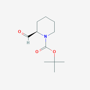 molecular formula C11H19NO3 B153363 (R)-tert-butyl 2-formylpiperidine-1-carboxylate CAS No. 134526-69-5