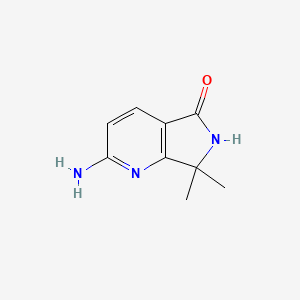 2-Amino-7,7-dimethyl-6,7-dihydro-5H-pyrrolo[3,4-b]pyridin-5-one