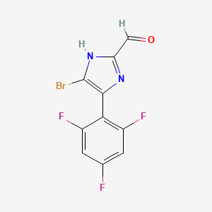 5-Bromo-4-(2,4,6-trifluorophenyl)imidazole-2-carbaldehyde