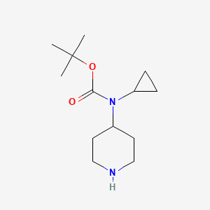 molecular formula C13H24N2O2 B15336366 N-Boc-N-cyclopropylpiperidin-4-amine 