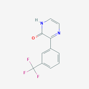 molecular formula C11H7F3N2O B15336392 3-[3-(Trifluoromethyl)phenyl]pyrazin-2(1H)-one 