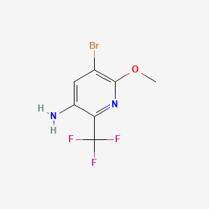 3-Amino-5-bromo-6-methoxy-2-(trifluoromethyl)pyridine