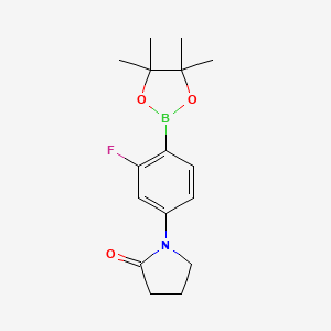 1-(3-Fluoro-4-(4,4,5,5-tetramethyl-1,3,2-dioxaborolan-2-yl)phenyl)pyrrolidin-2-one