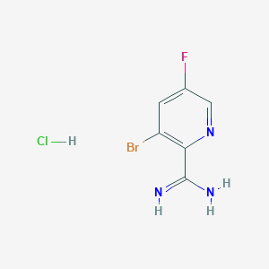 3-Bromo-5-fluoropicolinimidamide hydrochloride