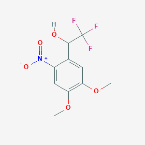 1-(4,5-Dimethoxy-2-nitrophenyl)-2,2,2-trifluoroethan-1-ol