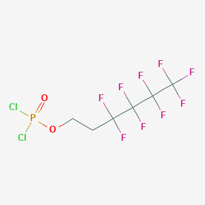 molecular formula C6H4Cl2F9O2P B15336484 3,3,4,4,5,5,6,6,6-Nonafluorohexyl Phosphorodichloridate 