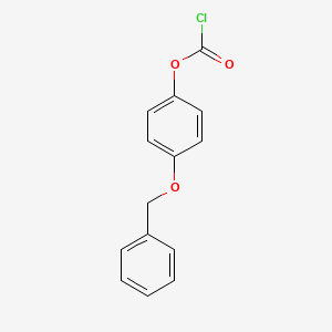 molecular formula C14H11ClO3 B15336563 4-(Benzyloxy)phenyl Carbonochloridate 