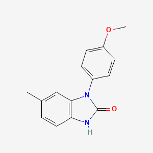 molecular formula C15H14N2O2 B15336574 1-(4-Methoxyphenyl)-6-methylbenzimidazol-2(3H)-one 