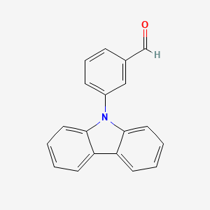 molecular formula C19H13NO B15336597 3-(9H-Carbazol-9-yl)benzaldehyde 