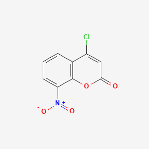 molecular formula C9H4ClNO4 B15336624 4-Chloro-8-nitrocoumarin 