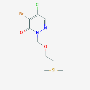 4-Bromo-5-chloro-2-[[2-(trimethylsilyl)ethoxy]methyl]pyridazin-3(2H)-one