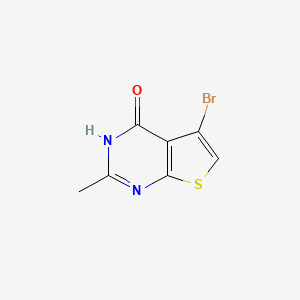 molecular formula C7H5BrN2OS B15336697 5-Bromo-2-methylthieno[2,3-d]pyrimidin-4-ol 