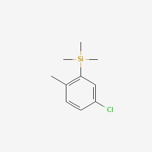 molecular formula C10H15ClSi B15336698 (5-Chloro-2-methylphenyl)trimethylsilane 