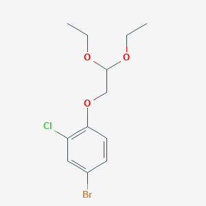 4-Bromo-2-chloro-1-(2,2-diethoxyethoxy)benzene