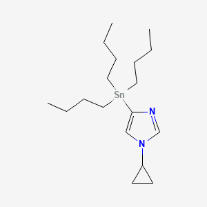 1-Cyclopropyl-4-(tributylstannyl)-1H-imidazole