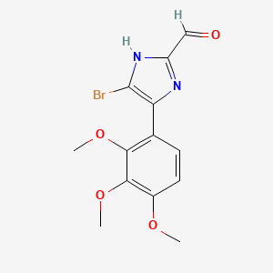 5-Bromo-4-(2,3,4-trimethoxyphenyl)imidazole-2-carbaldehyde