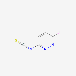 molecular formula C5H2IN3S B15336800 3-Iodo-6-isothiocyanatopyridazine 