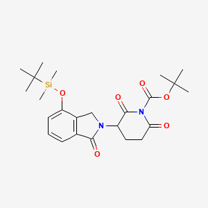 1-Boc-3-[4-[(tert-butyldimethylsilyl)oxy]-1-oxo-2-isoindolinyl]piperidine-2,6-dione