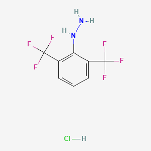 molecular formula C8H7ClF6N2 B15336807 [2,6-Bis(trifluoromethyl)phenyl]hydrazine Hydrochloride 