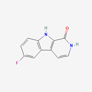 6-Fluoro-2,9-dihydro-1H-pyrido[3,4-b]indol-1-one