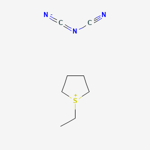 1-Ethyltetrahydrothiophenium salt with N-cyanocyanamide