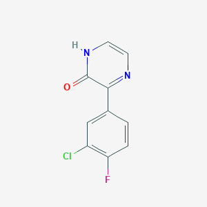 3-(3-Chloro-4-fluorophenyl)pyrazin-2(1H)-one