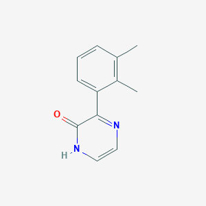 molecular formula C12H12N2O B15336853 3-(2,3-Dimethylphenyl)pyrazin-2(1H)-one 