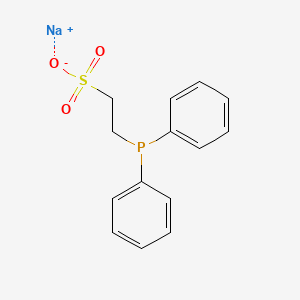 molecular formula C14H14NaO3PS B15336855 2-Diphenylphosphanylethanesulfonic acid sodium salt 